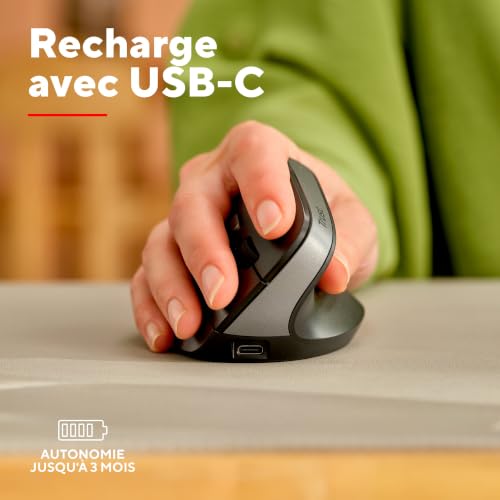 Thumbnail 4 de Trust Yuno Souris Ergonomique Sans Fil — Souris verticale rechargeable Noir