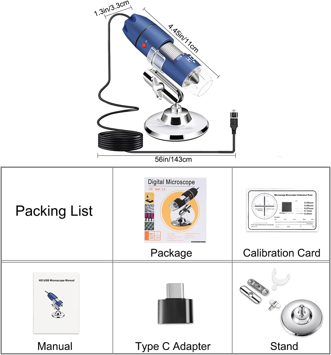 Thumbnail 4 de Jiusion 2K HD USB Digital Microscope 2560x1440