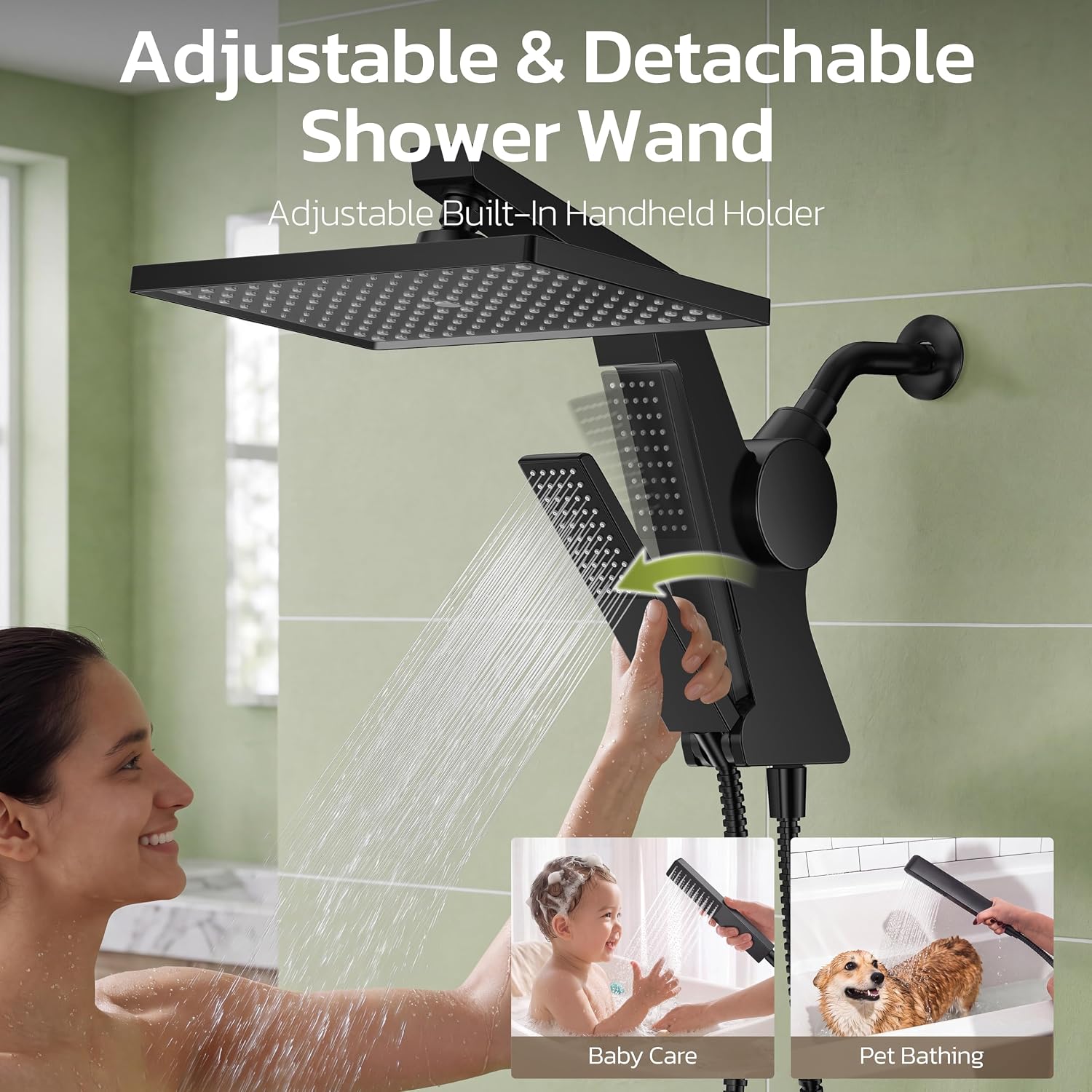 Thumbnail 6 de JDO filtered rain shower head, 12-inch
