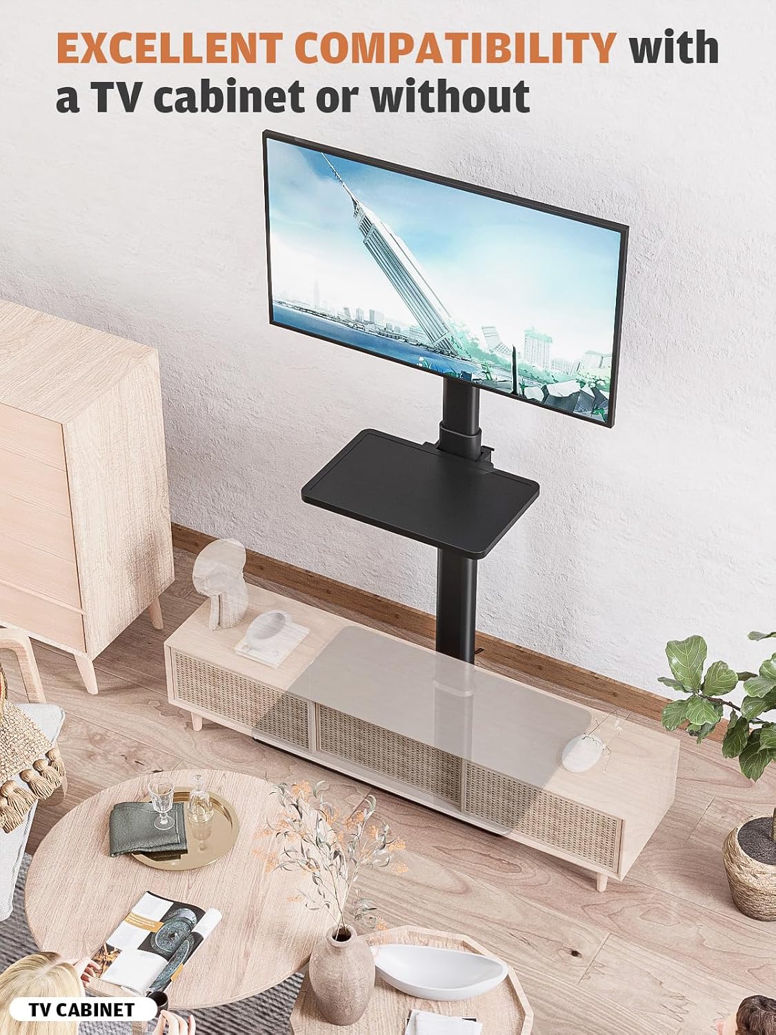 Thumbnail 6 de TV Standfuß HT2001BP höhenverstellbar 19–42 Zoll