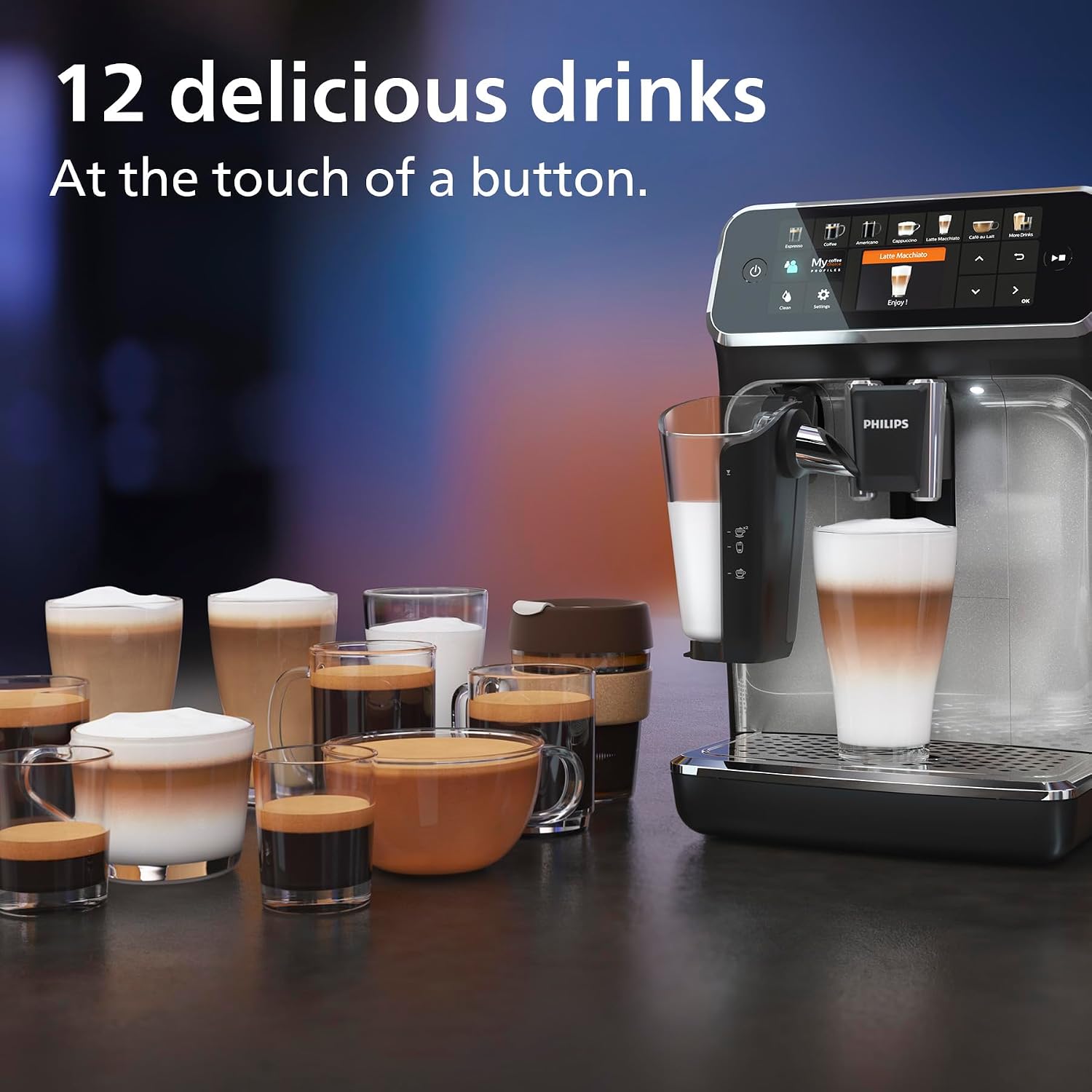 Detalle de Philips 5400 Series EP5446/70 Coffee Machine 12-varieties