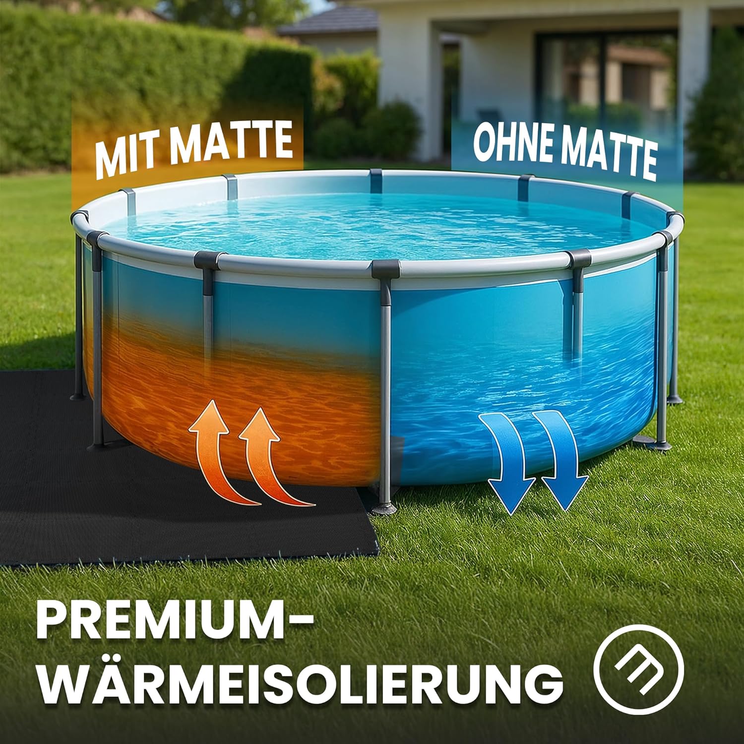 Thumbnail 4 de bemaxx Poolunterlage Poolmatte (EVA) – 18 Puzzle-Matten für Aufstellpools & Whirlpool