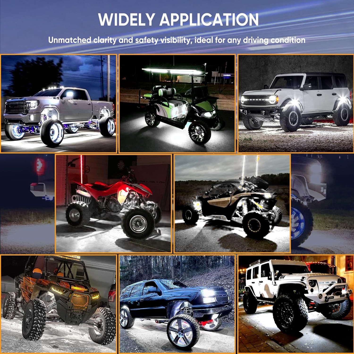 Thumbnail 4 de Honalia Pure White Rock Lights 12 Pods