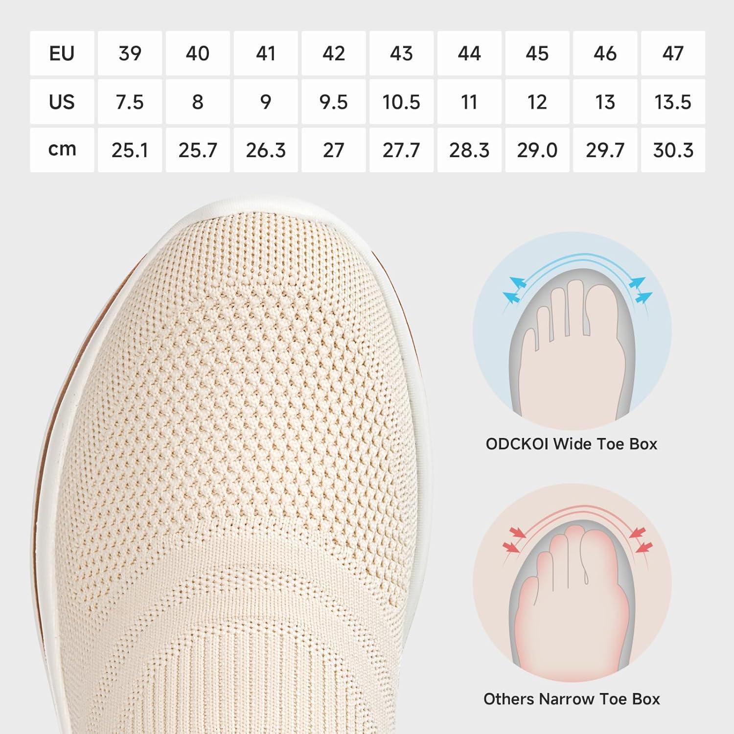 Thumbnail 5 de ODCKOI Slip On Sneaker Herren Leichtgewichtig