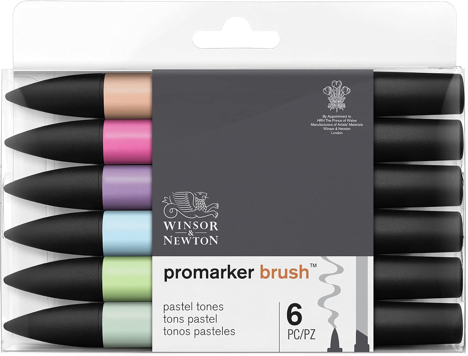 Detalle 2 de Winsor & Newton Promarker Brush Set 12+1 – Collection neutre pour aquarelle et illustration