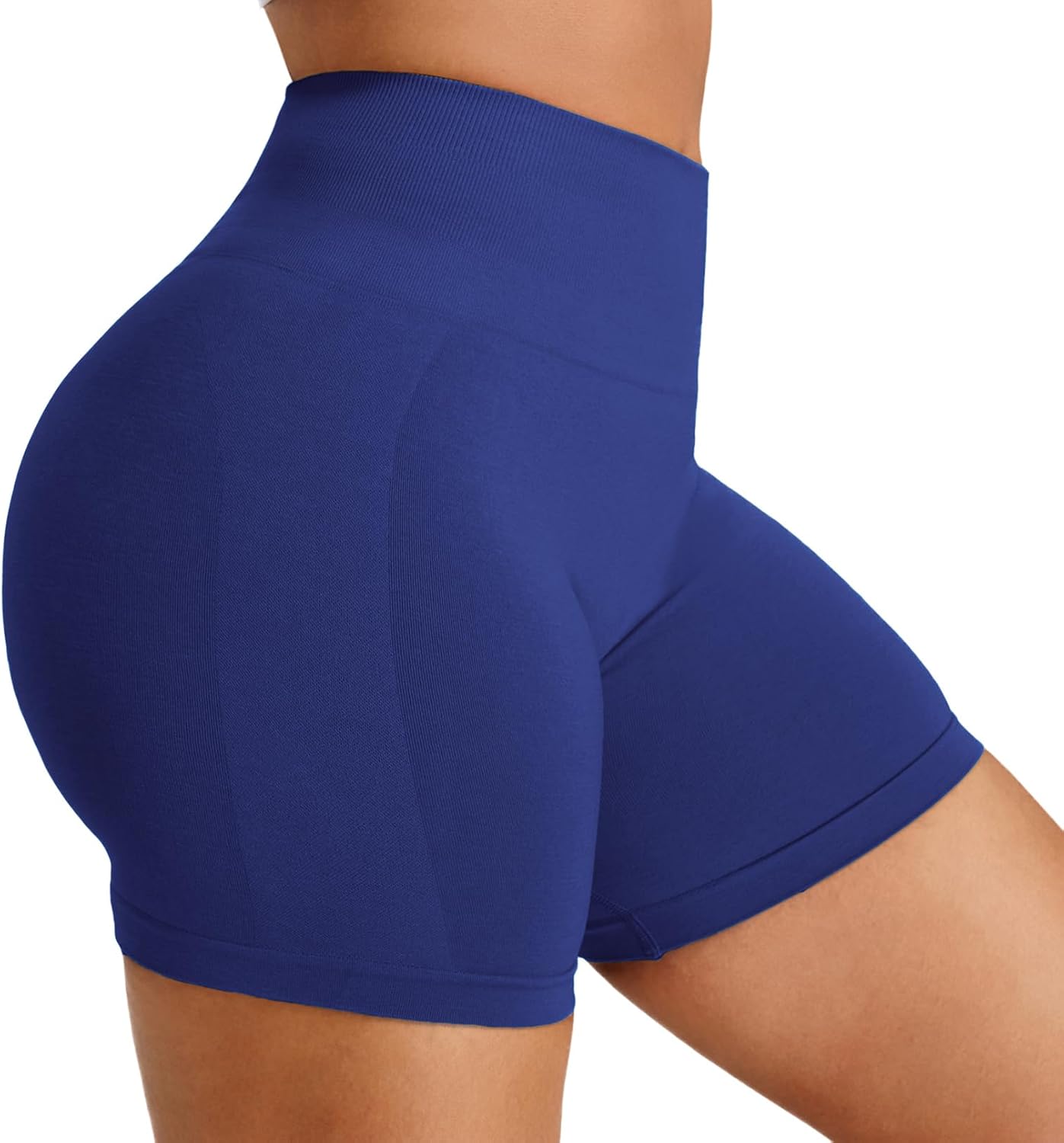 Detalle de JOYSPELS Damen Scrunch Sport Shorts – High Waist, Push-Up Kurz Sporthose für Training, Yoga und Joggen