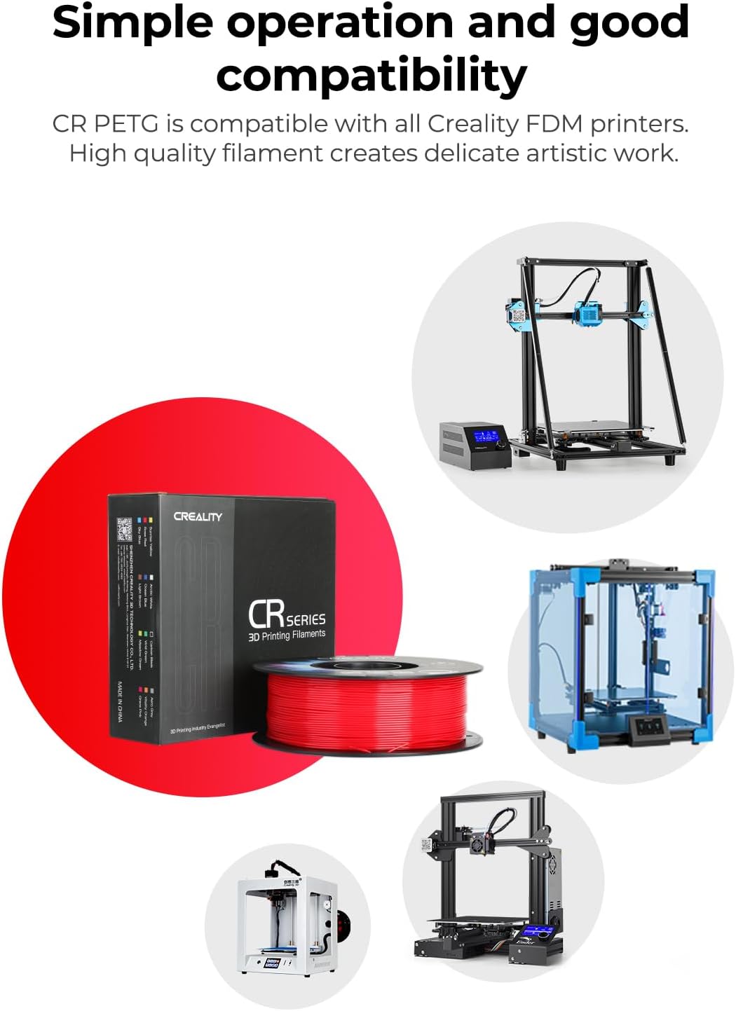 Thumbnail 4 de Creality CR-PETG 1,75 mm 2KG filament