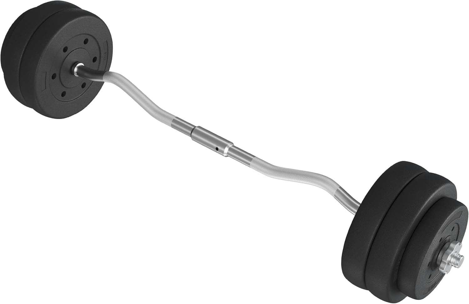 Detalle de Yaheetech YT-00148731 EZ Curl Barbell Weight Set with Detachable Plates