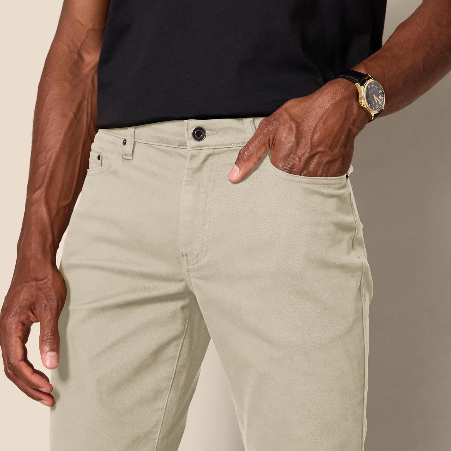 Thumbnail 3 de Amazon Essentials Men's Slim-Fit 5-Pocket Stretch Twill Trousers