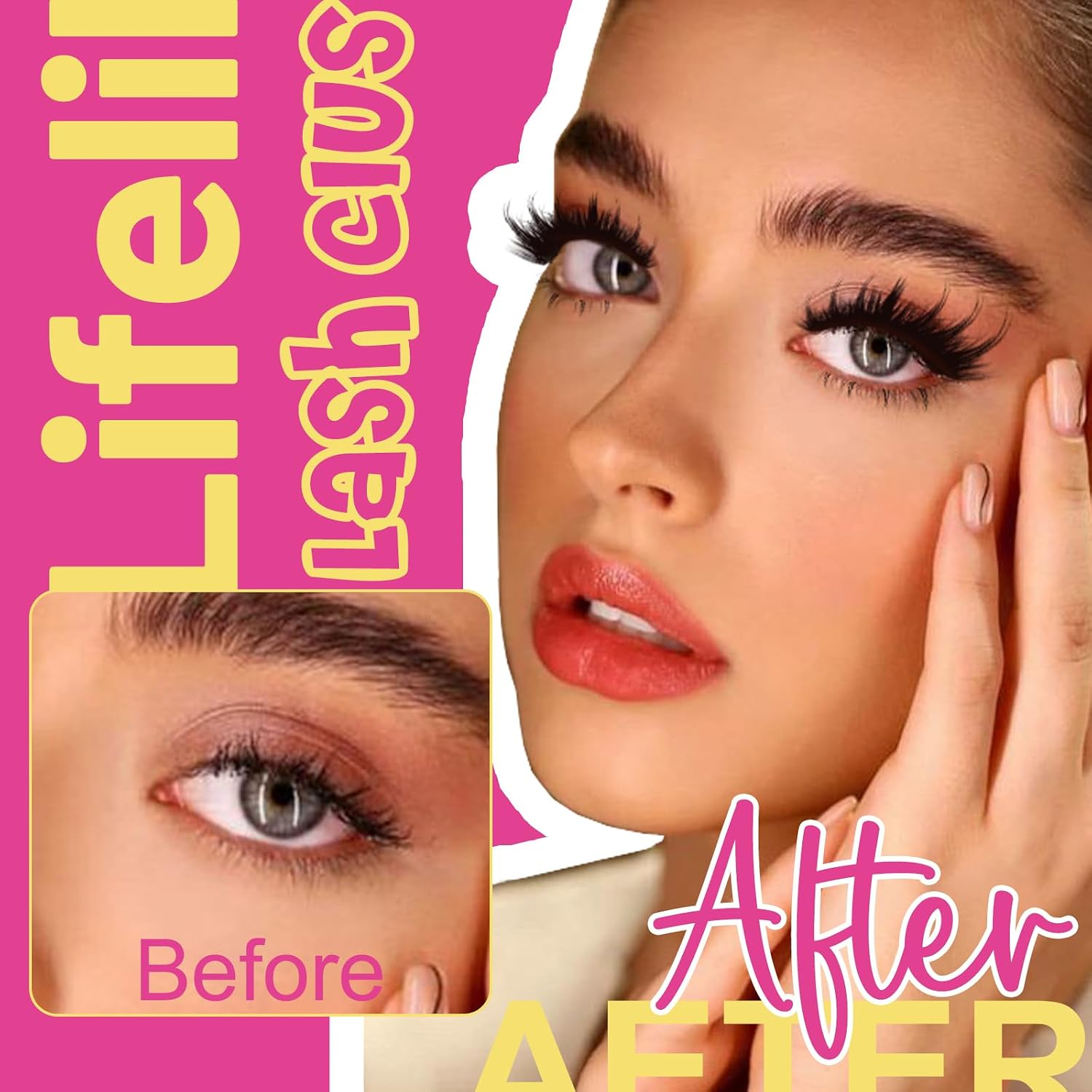 Thumbnail 3 de WiWiLINK Manga Lash Cluster Eyelash Extensions (D Curl) in California Sunset (8–18mm)