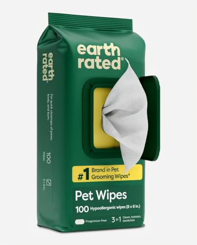 Thumbnail 10 de Earth Rated Lingettes hypoallergéniques pour Chiens – Nettoyantes et Anti-odeurs, sans parfum, 100 lingettes