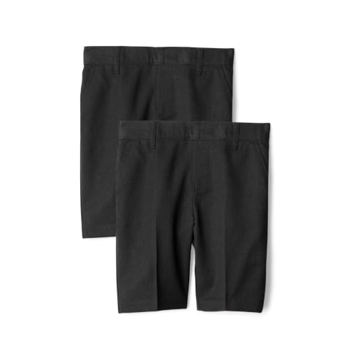 Detalle de Amazon Essentials Boys' School Uniform Shorts, Pack of 2 – Charcoal, 4-5 Years