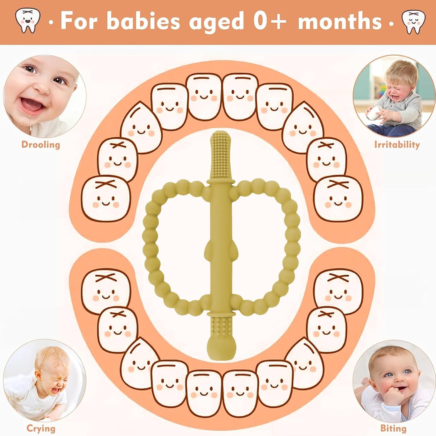 Thumbnail 6 de Fu Store Hollow Teether Tube 5 Pack Apple Shape Silicone Teethers
