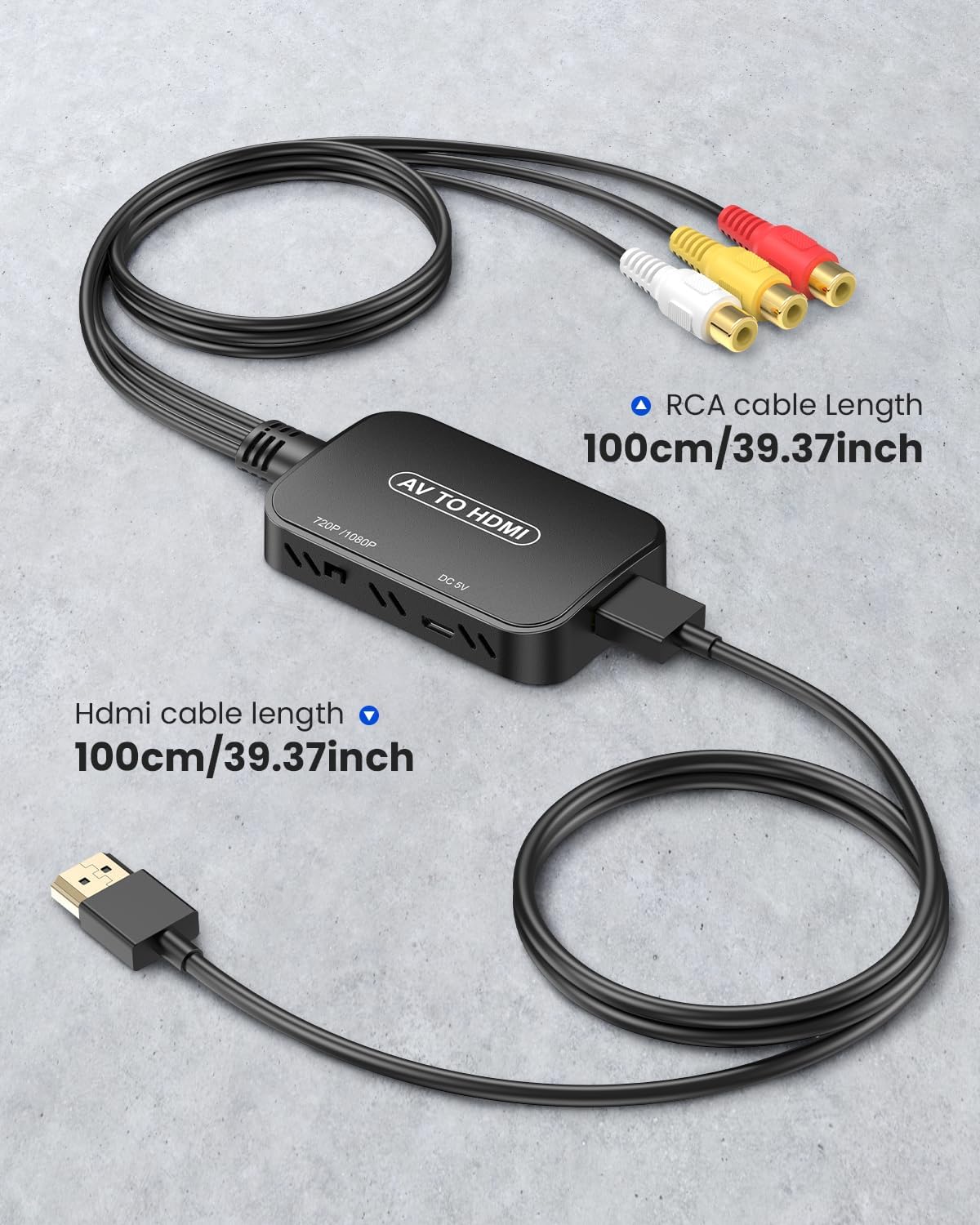 Thumbnail 6 de Viagkiki RCA to HDMI Composite AV Converter (Pink) – Chromecast Ready with HDMI Cable Included
