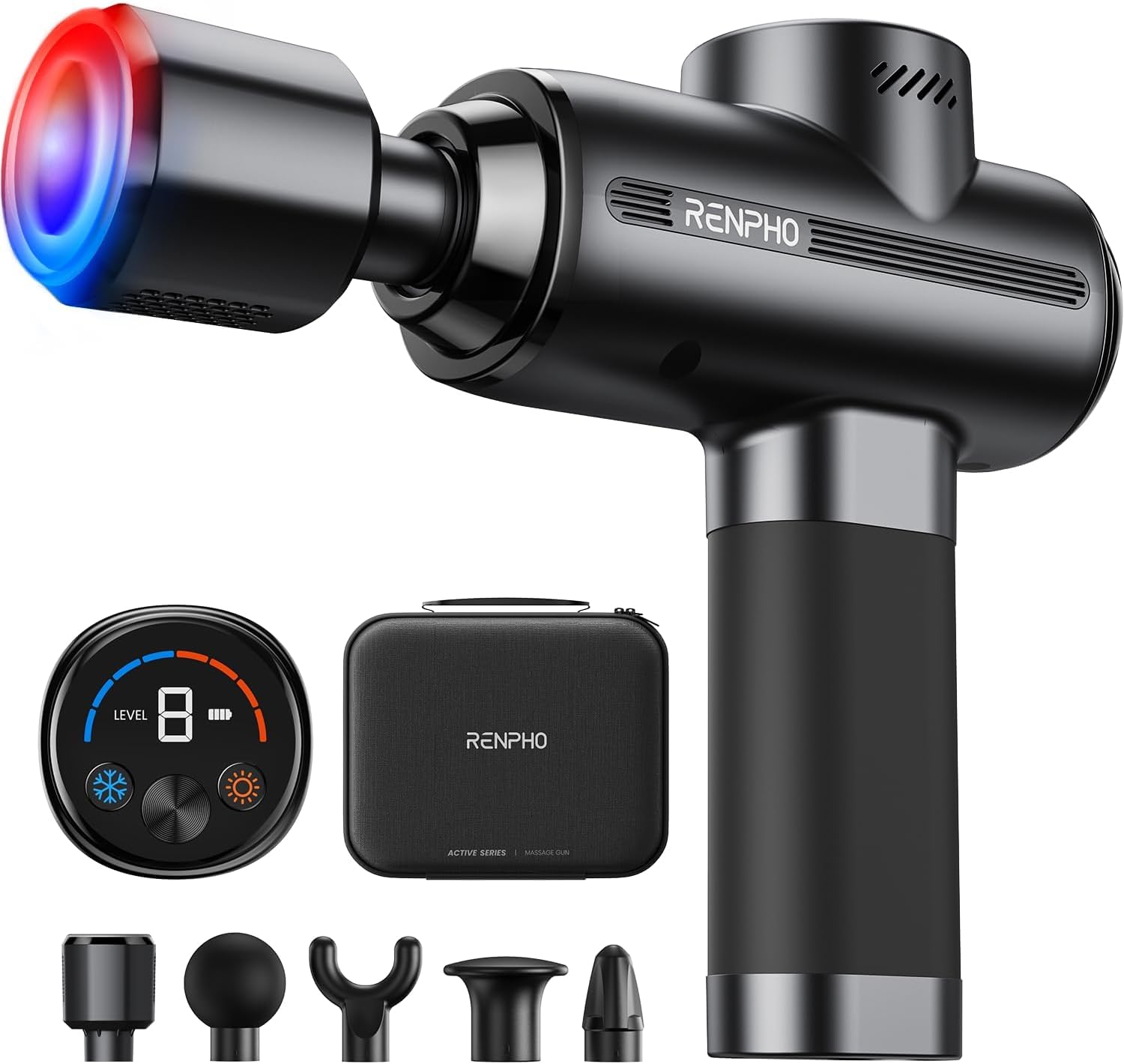 Detalle de RENPHO Active Thermacool 2 massage gun