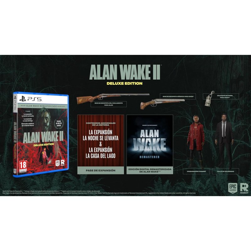 Detalle de Alan Wake 2 Deluxe Edition PS5