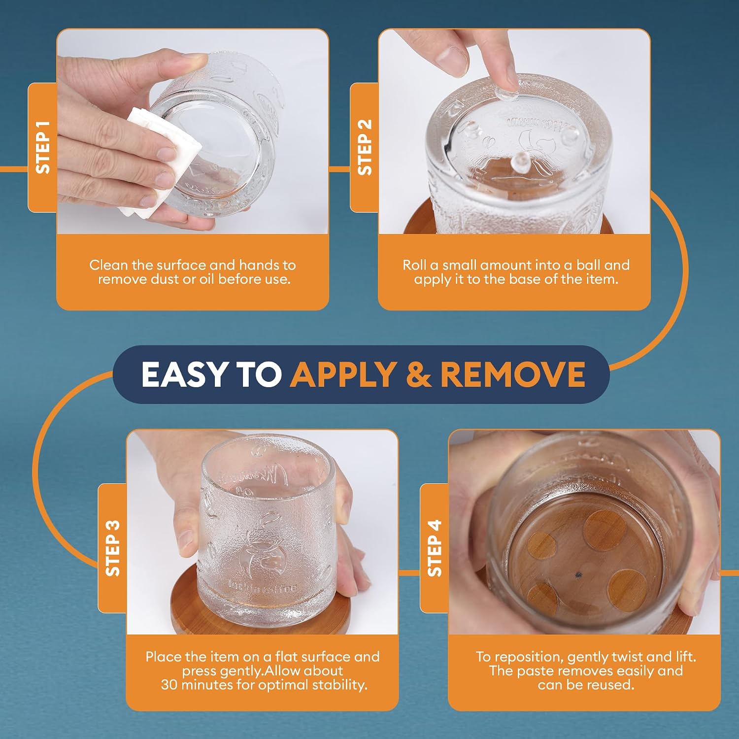 Detalle 2 de Exhibits Fixing Gel for Museum 200g – Removable & Reusable Museum Putty
