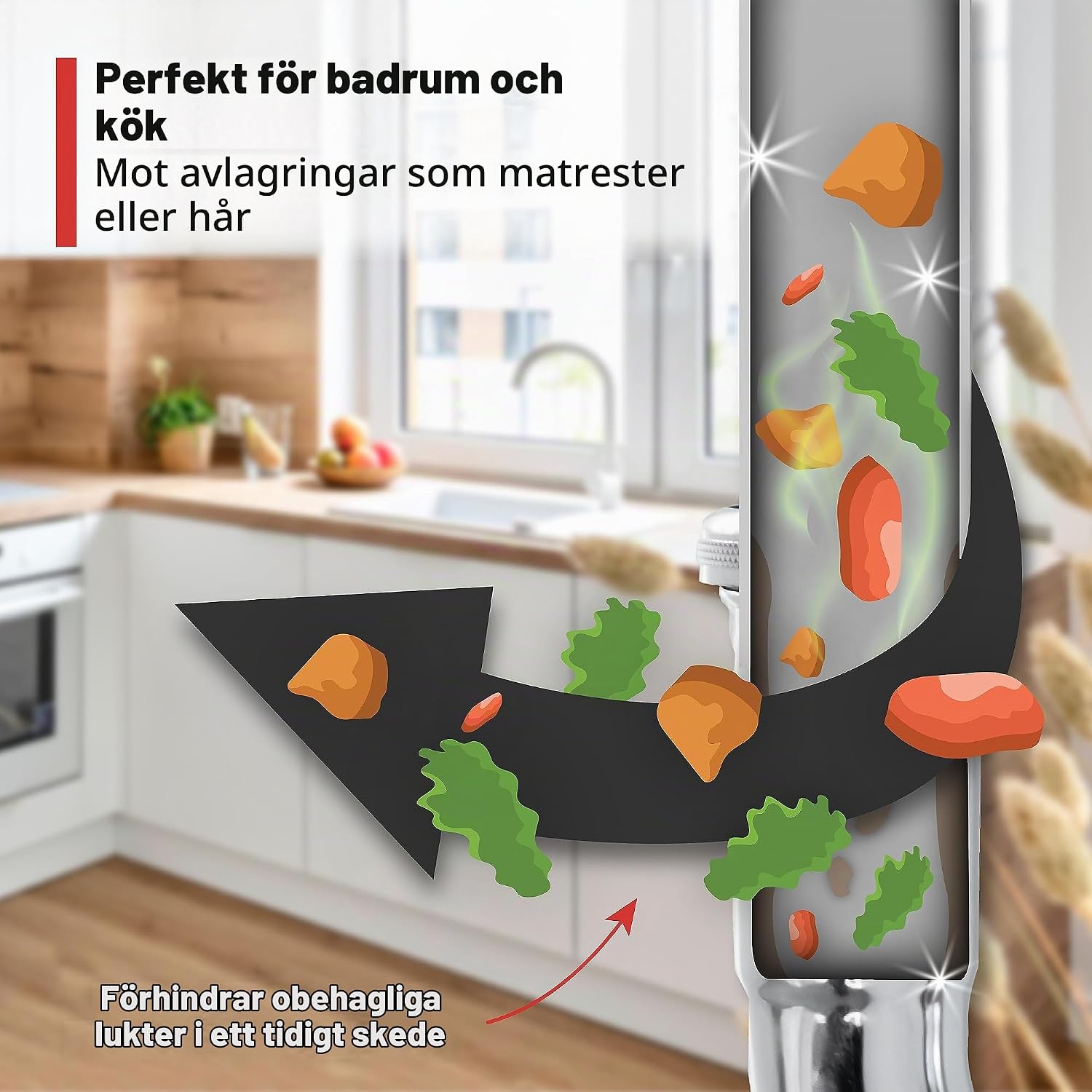 Detalle de Nirox Suglocka avloppsrensare med högt tryck och två gummifästen
