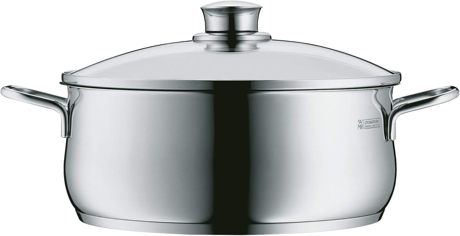 Detalle de WMF Diadem Plus Olla Baja 4.5L, Cristal, Acero Inoxidable