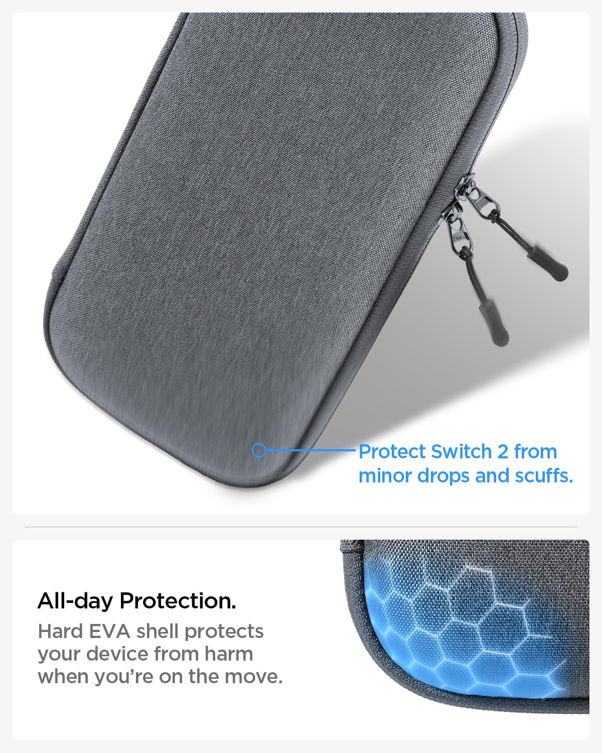 Thumbnail 5 de Spigen Klasden pochette de transport pour Nintendo Switch 2 (2025) – housse mince compacte grise charbon