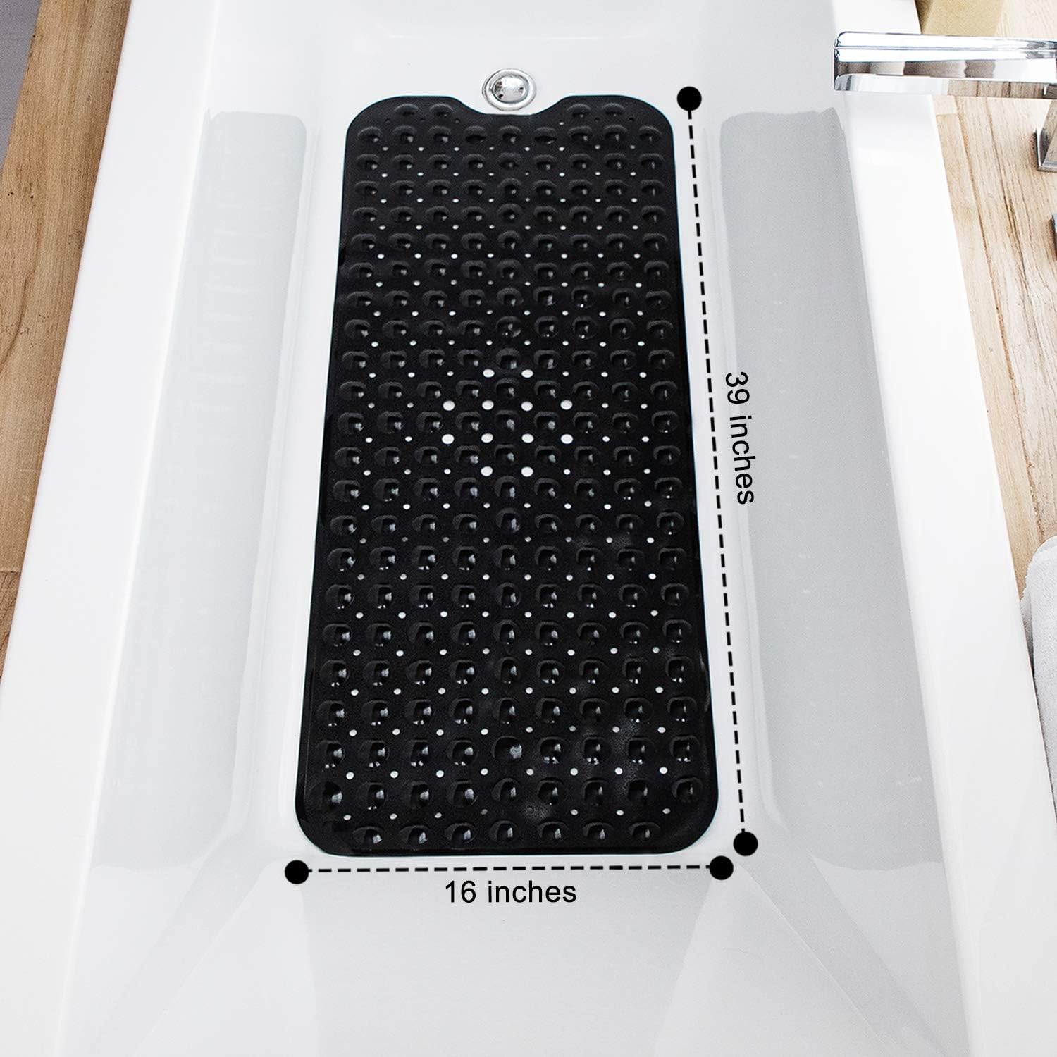 Detalle de TEESHLY Bath Mat, 39 x 16 Inch