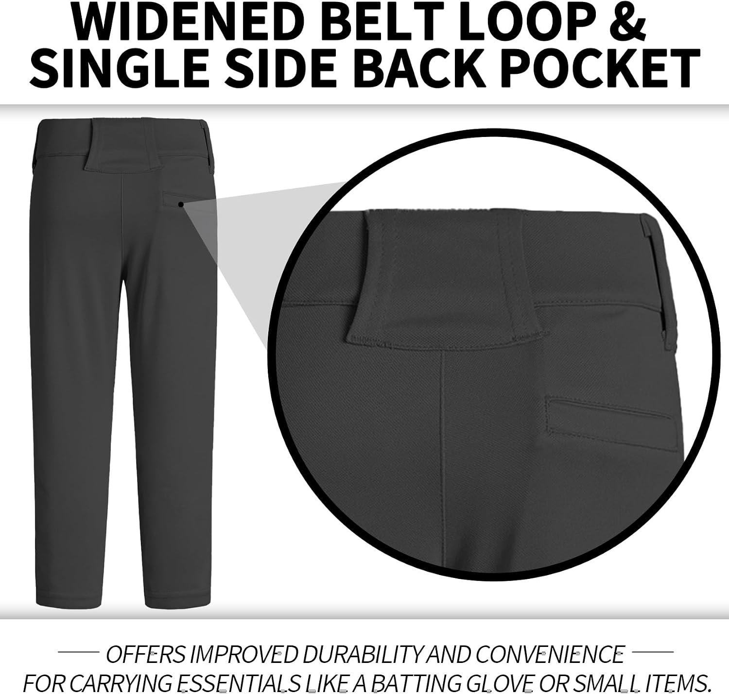 Detalle de Youth baseball pants for kids, 2T-17 years