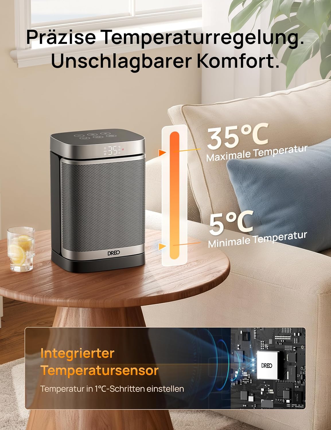Thumbnail 6 de Dreo Heizlüfter 1500 W Energiesparend