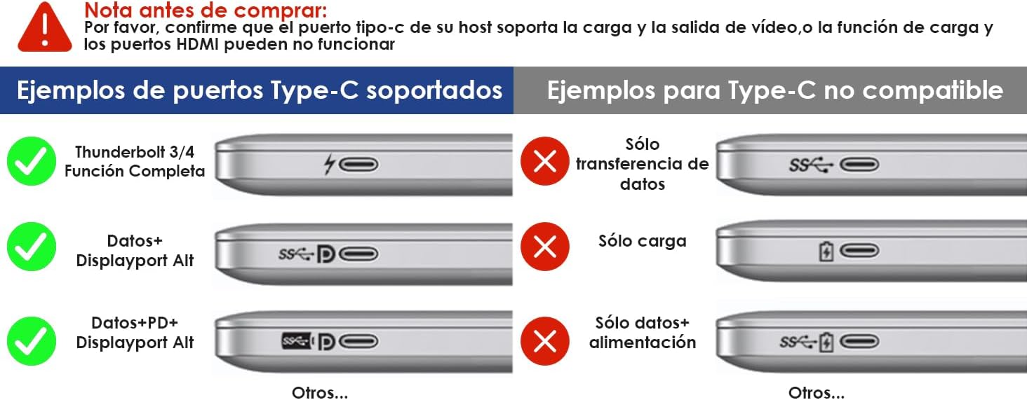 Thumbnail 7 de WAVLINK Estación USB-C 3 Monitores 📺 HDMI, DP, VGA, 100W PD