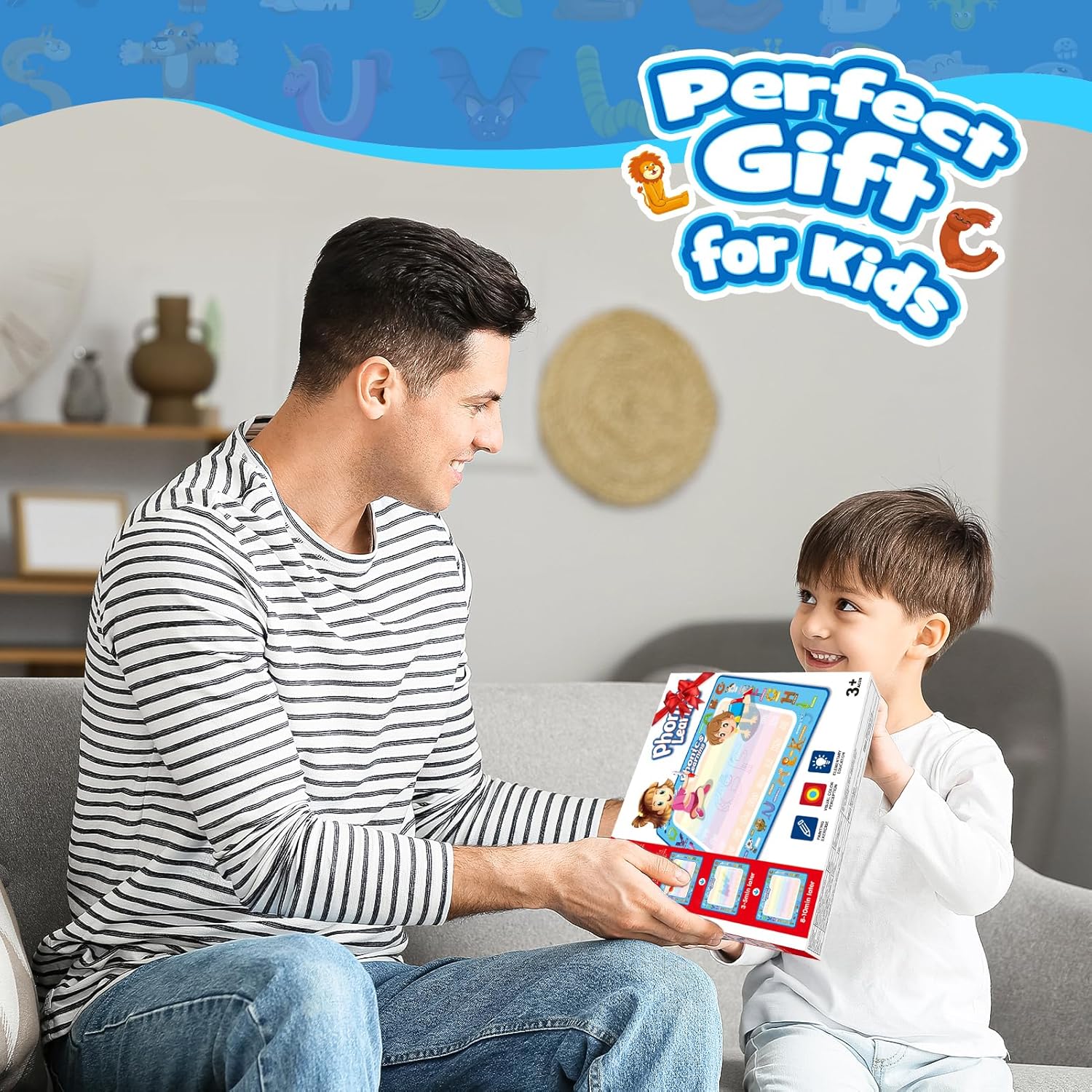 Thumbnail 6 de Grriopi Water Doodle Mat 80×60 cm for Toddlers 🎲