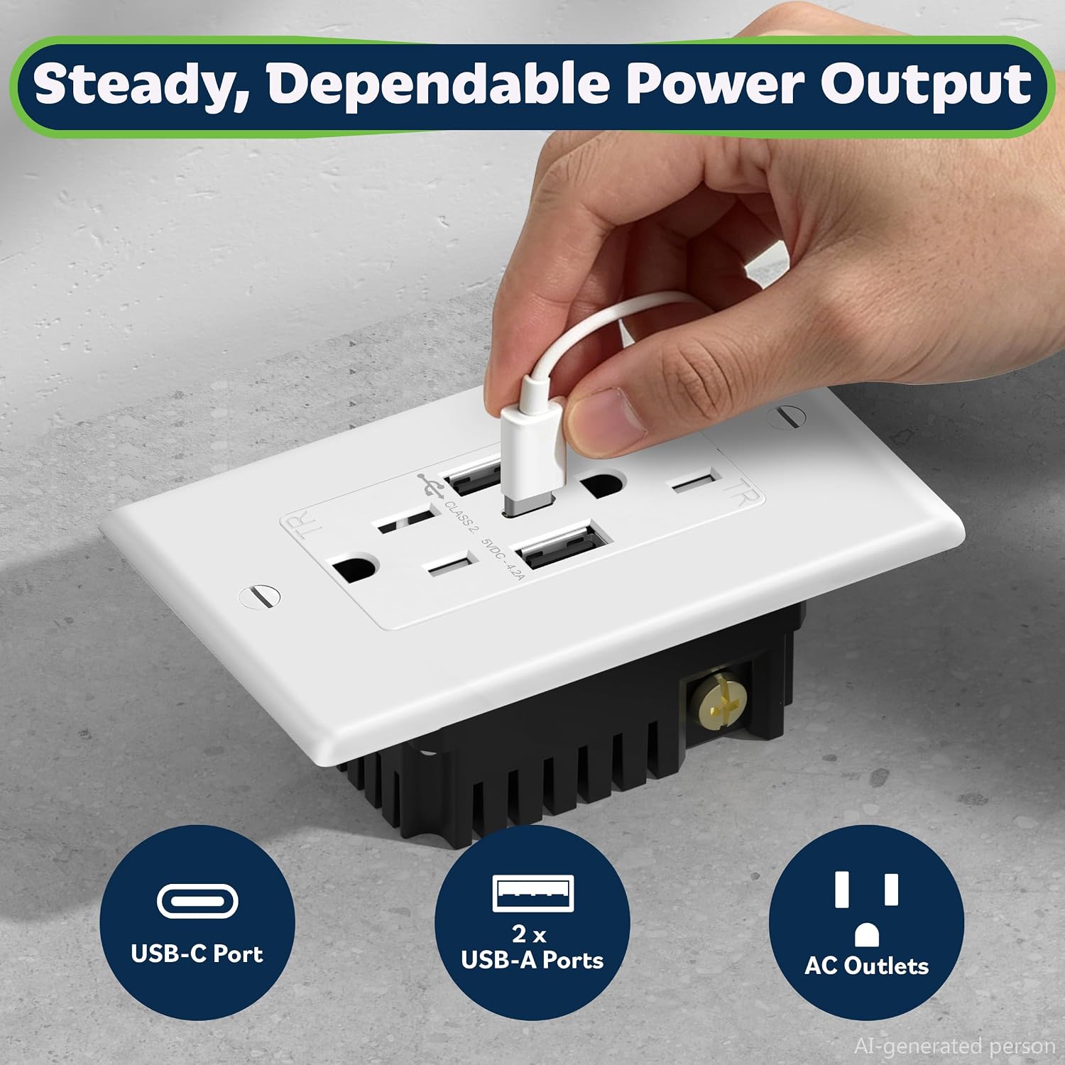 Detalle 2 de TOPGREENER TU21536AC3 20-pack USB Outlet ๐