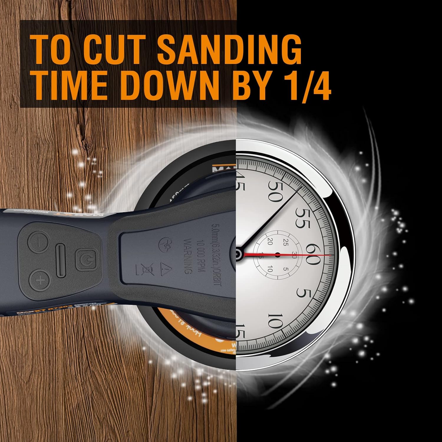 Thumbnail 2 de MAXXT Brushless 5.0mm Random Orbital Sander | 230V Multi-Function with 10 Discs