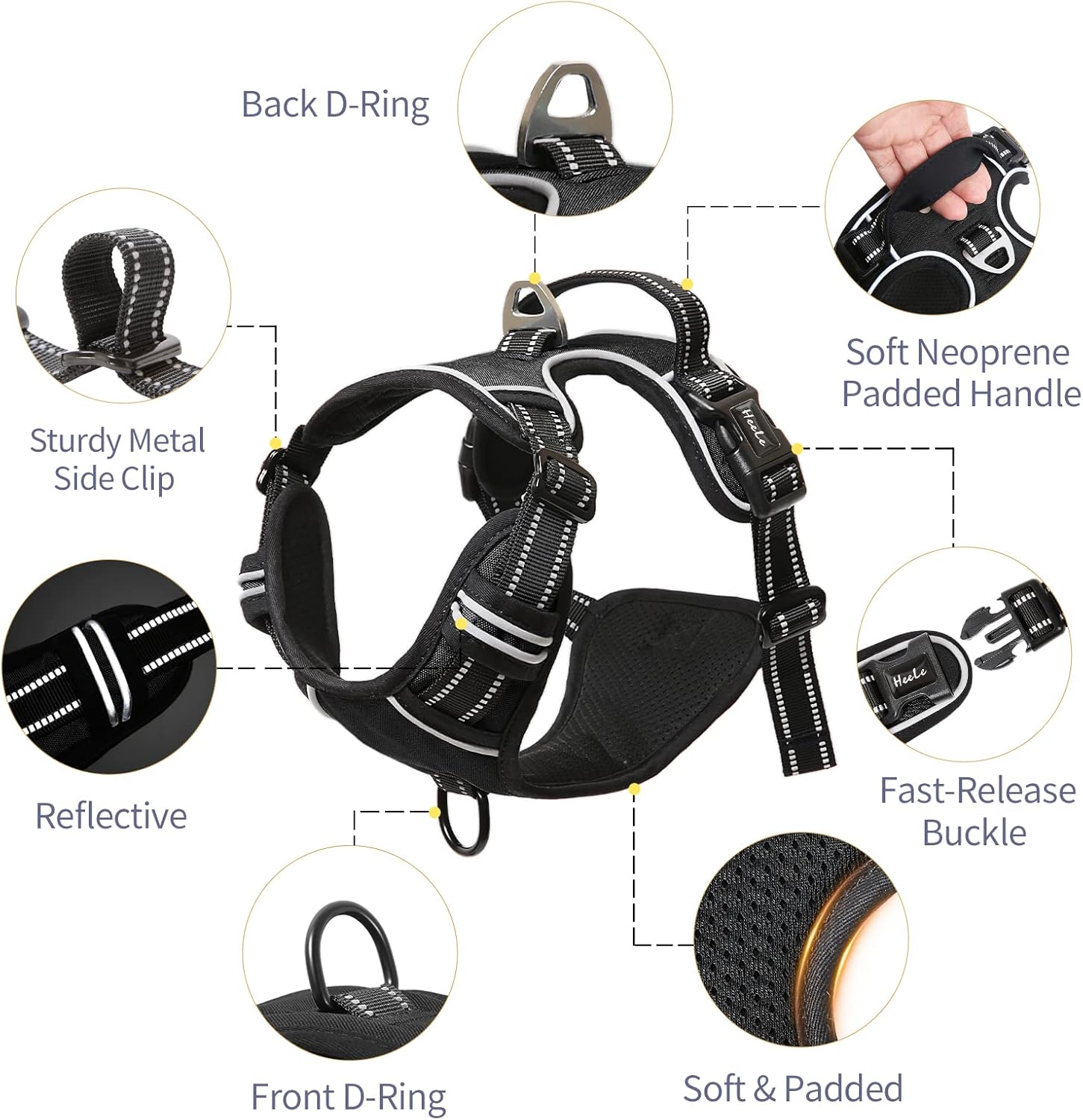 Thumbnail 1 de HEELE No Pull Dog Harness M