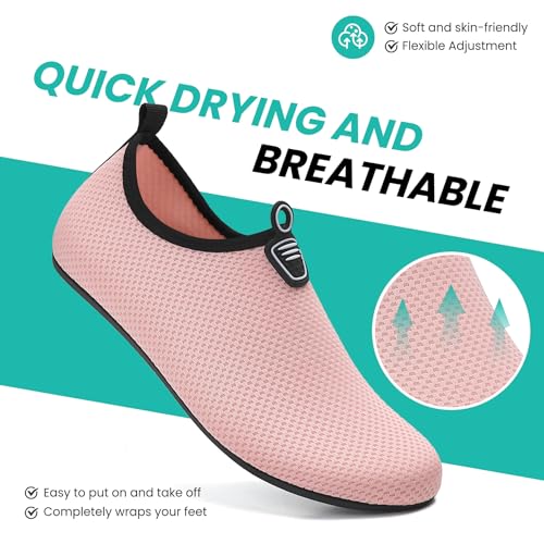 Thumbnail 6 de Sportvibe Water Shoes Women/Men – Lightweight, Quick-Dry Barefoot Pool Shoes (Pink, UK 6 / EU 39)