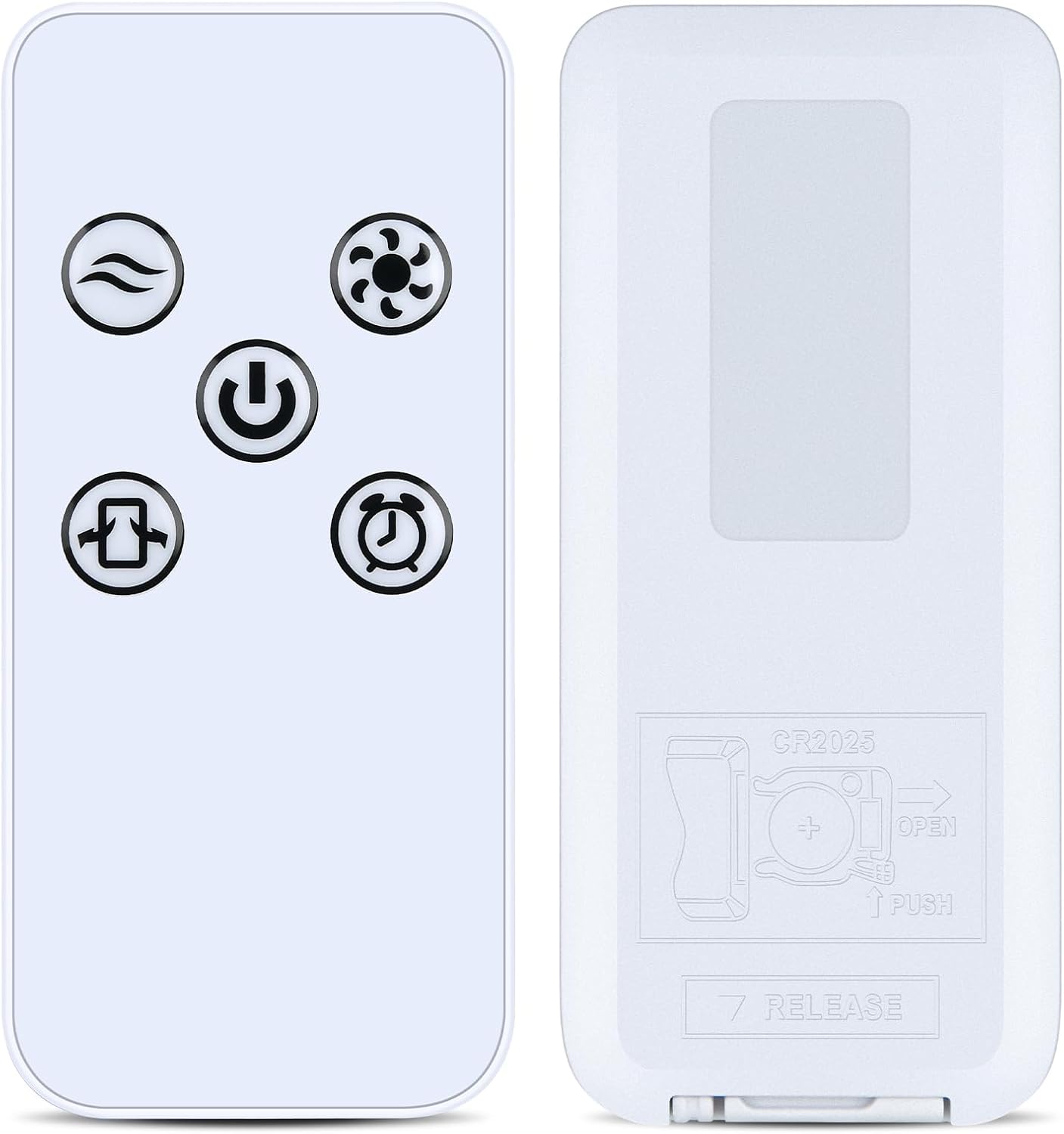 Detalle de TCNOUMT Replacement Remote Control for VonHaus 35” Tower Fan (2500491/2500492) – White