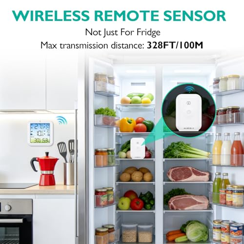 Thumbnail 4 de LUM9EX8 Wireless Fridge Freezer Thermometer with Alarm and Dual Sensors