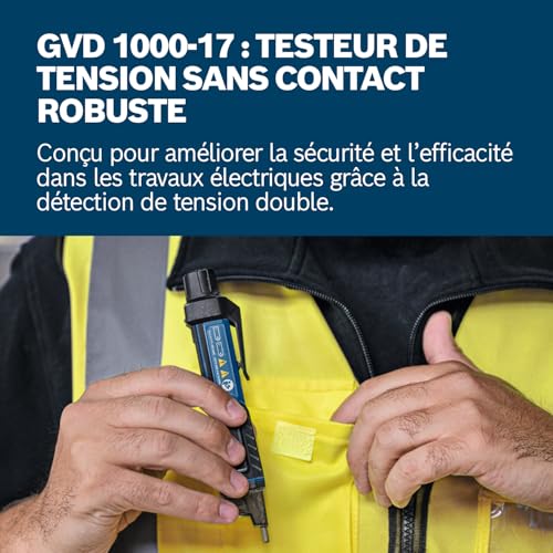 Detalle 2 de Bosch Professional GVD 1000-17 — Testeur de tension sans contact IP67, double plage 24–1000 V CA / 90–1000 V