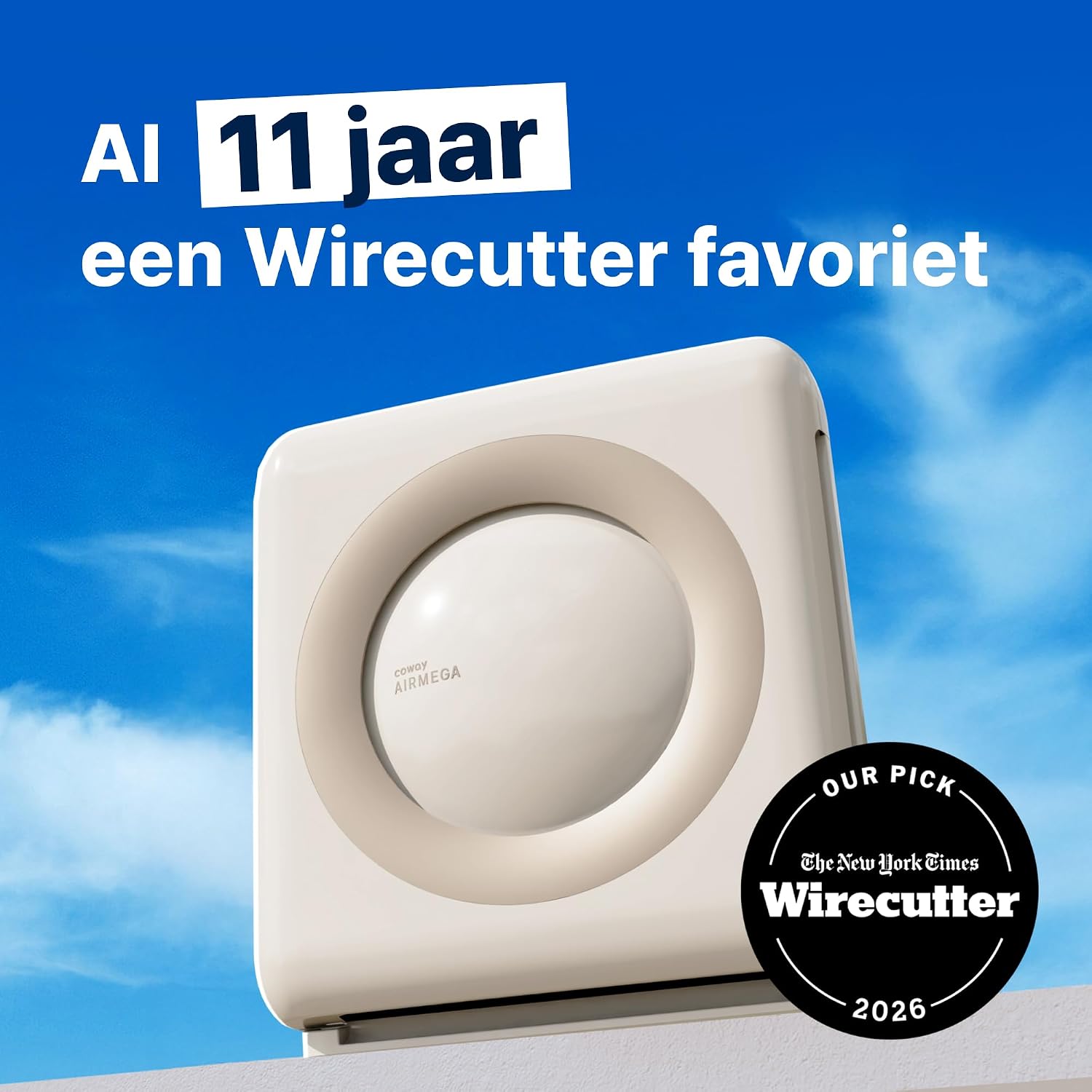 Detalle de Coway Airmega Mighty ap-1512hh luchtreiniger met HEPA-filter en ionisator