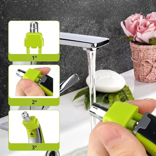 Detalle de One Blade Cuchilla Nariz y Orejas compatible con One Blade, Cascara Protectora y Limpieza Fácil (1 unidad)