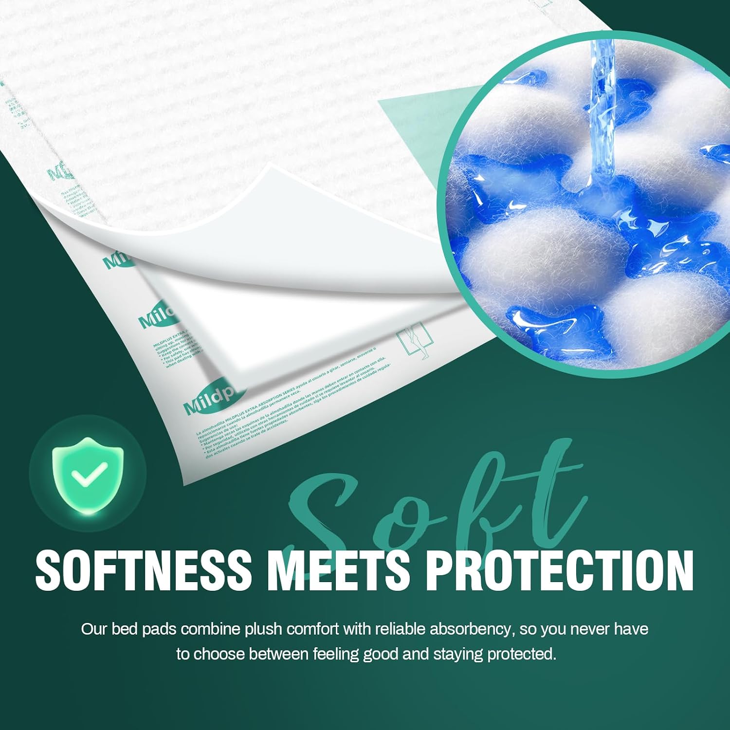 Thumbnail 1 de MILDPLUS MPads-Pro-3036 Disposable Underpads, 7-Layer, 100 Count