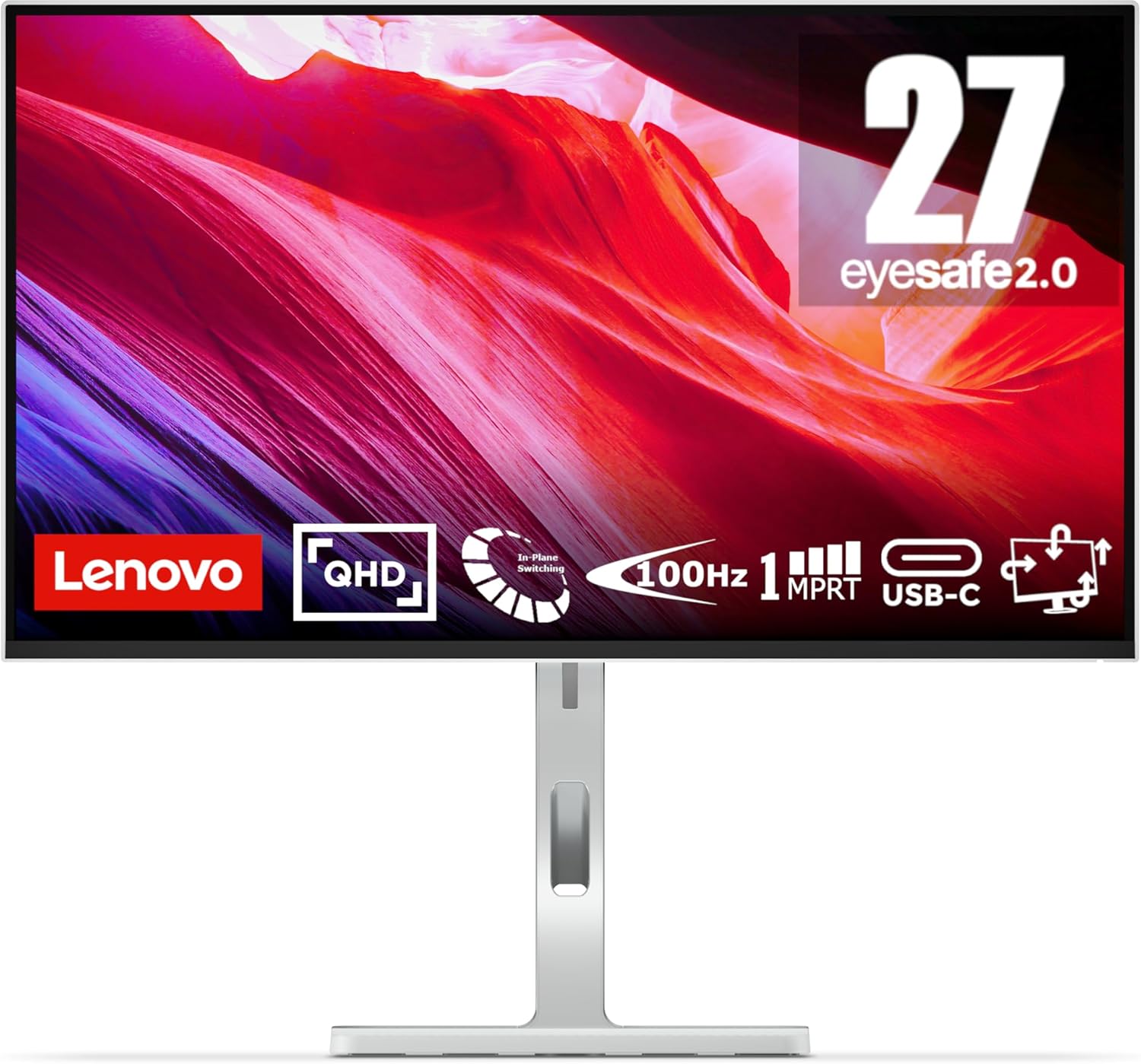 Detalle de Lenovo L27h-4A 27" QHD Monitor 100Hz