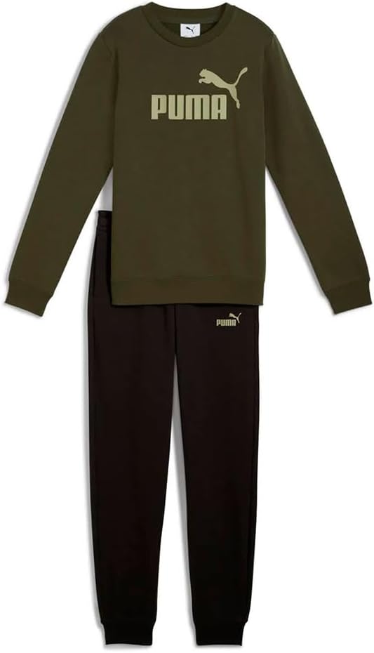 Detalle de PUMA Ess No.1 Logo Crew Sweat Suit FL B – Tuta sportiva per bambini e ragazzi