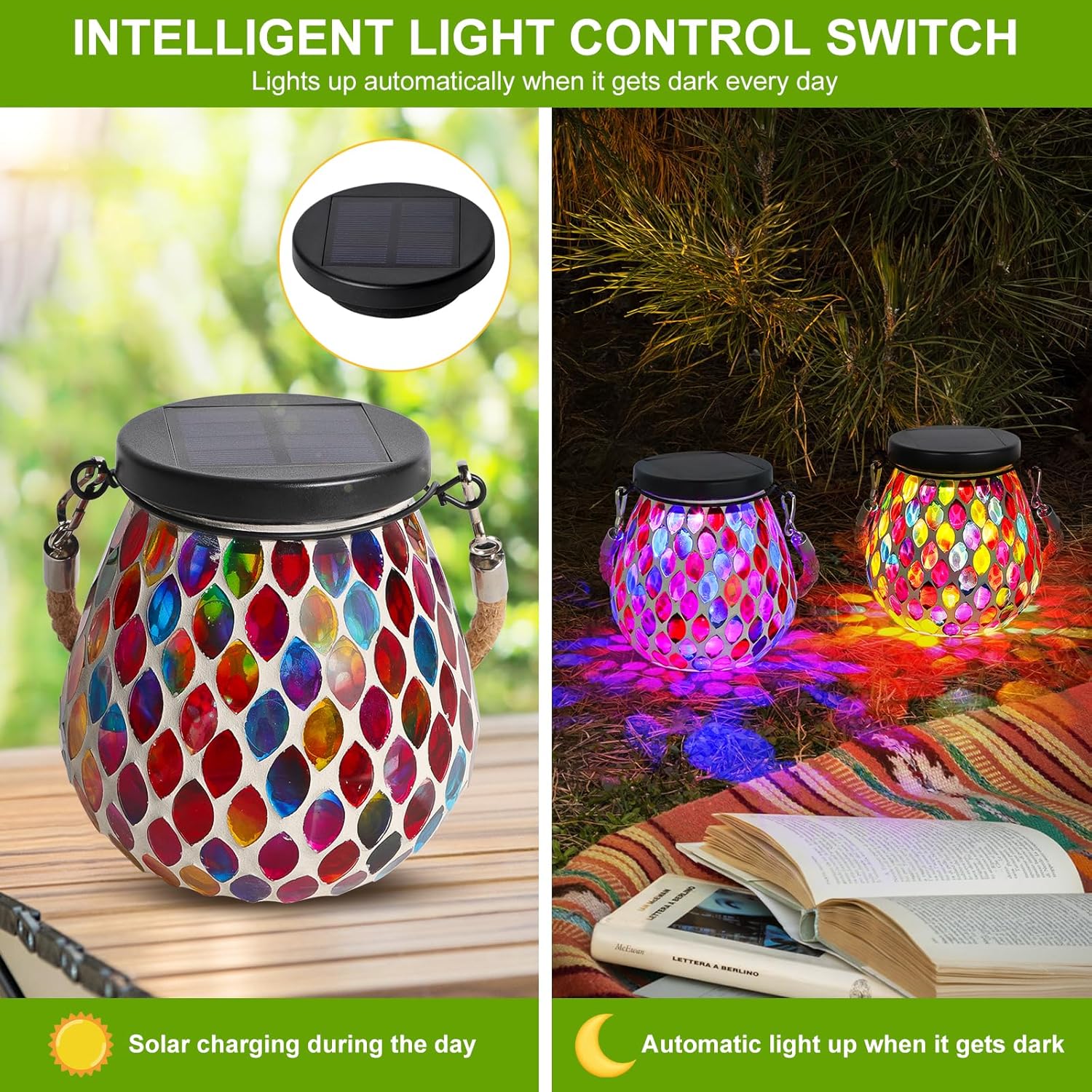 Thumbnail 4 de Solar lantern top replacement 2 pack