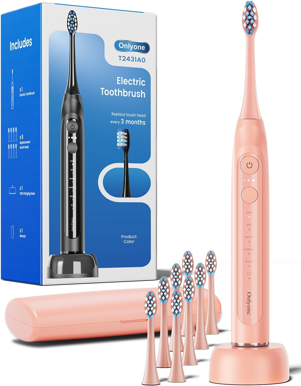 Detalle de Onlyone Electric Toothbrush in Pink
