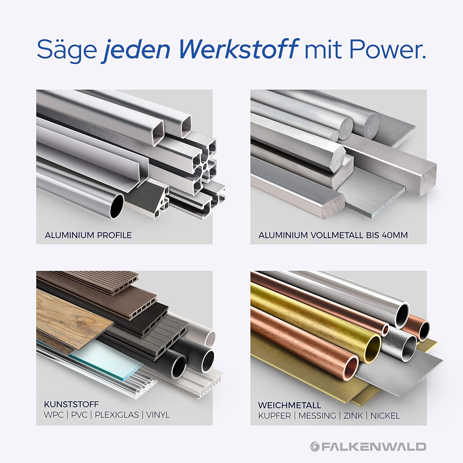 Detalle 2 de FALKENWALD Sägeblatt 216 mm für Aluminium