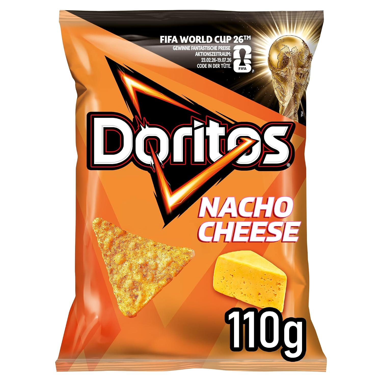 Detalle 2 de Doritos Nacho Cheese Tortilla Nachos 12×110g 🍿