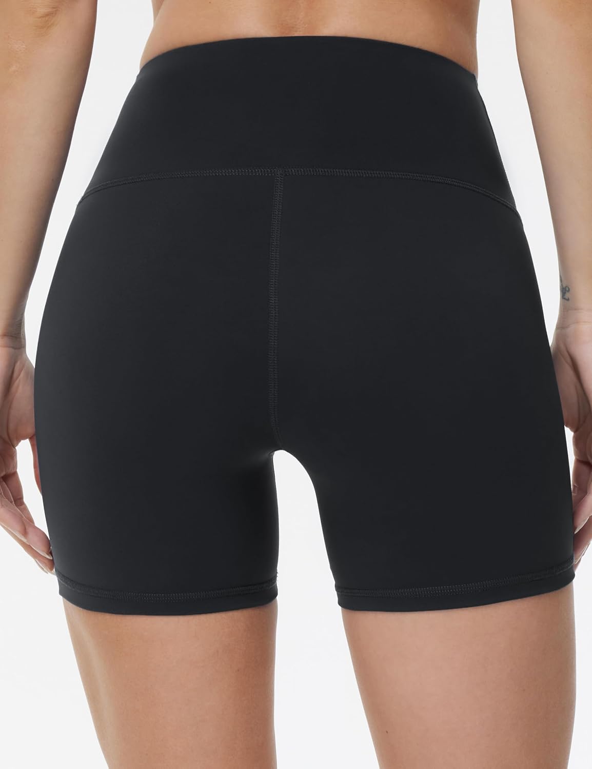 Detalle 2 de THE GYM PEOPLE Women’s High-Waist Yoga Shorts with Tummy Control Compression