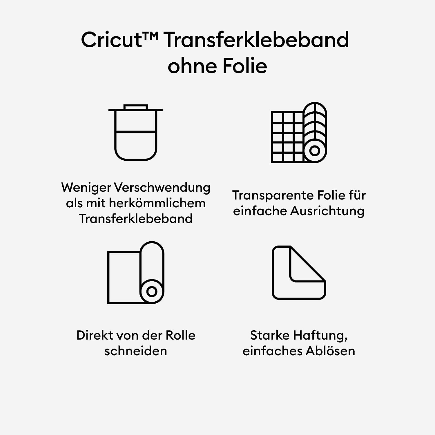 Thumbnail 2 de Cricut Unbeschichtetes Transferband 4,6 m (15 Fuß) – zuverlässiges Transferband für Vinyl-Designs
