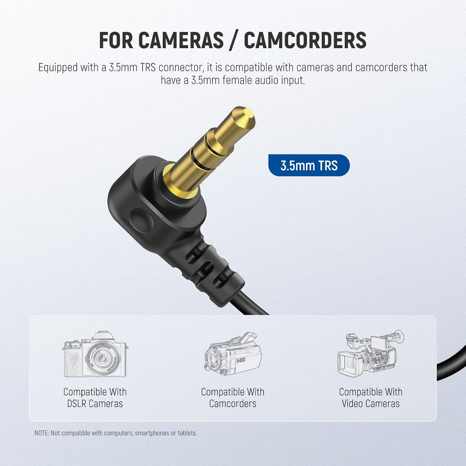 Thumbnail 4 de NEEWER Mini Lavalier Mic (2er Pack) mit 3,5-mm-TRS-Kabel – Clip-on Ansteckmikrofon für DJI Mic 2, Wireless Go II & Co.