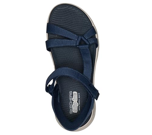 Detalle de Skechers GO WALK FLEX SANDAL ILLUMINATE para Mujer – Sandalia Navy