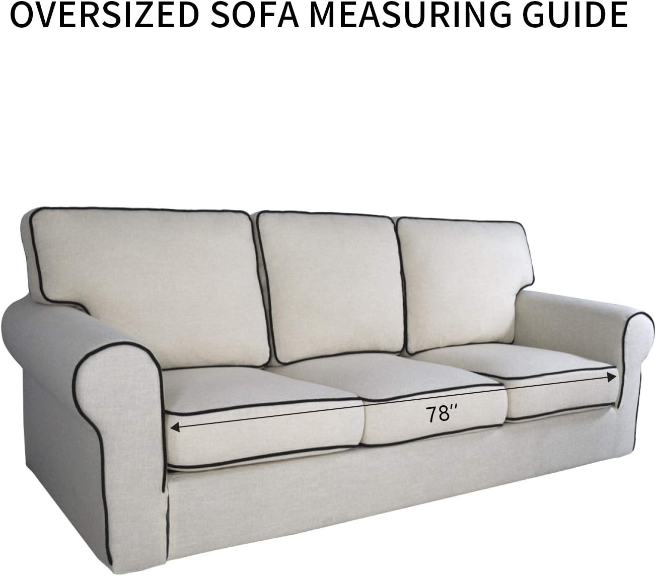 Thumbnail 5 de PureFit Super Stretch Sofa Slipcover – Oversized Three-Seater, Chocolate